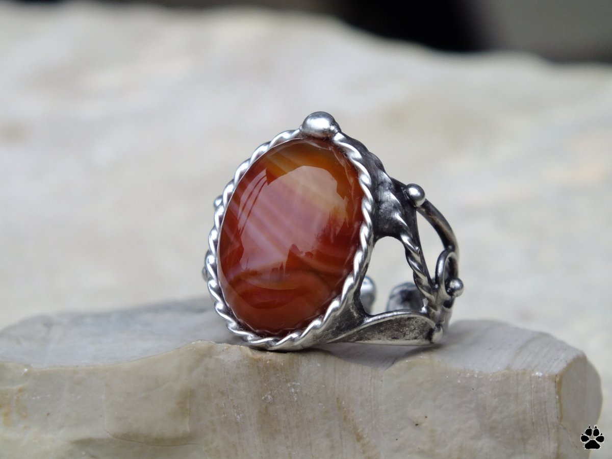 Velký achátový prsten