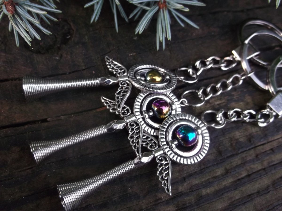 Klíčenka - andělíček duhový XXL