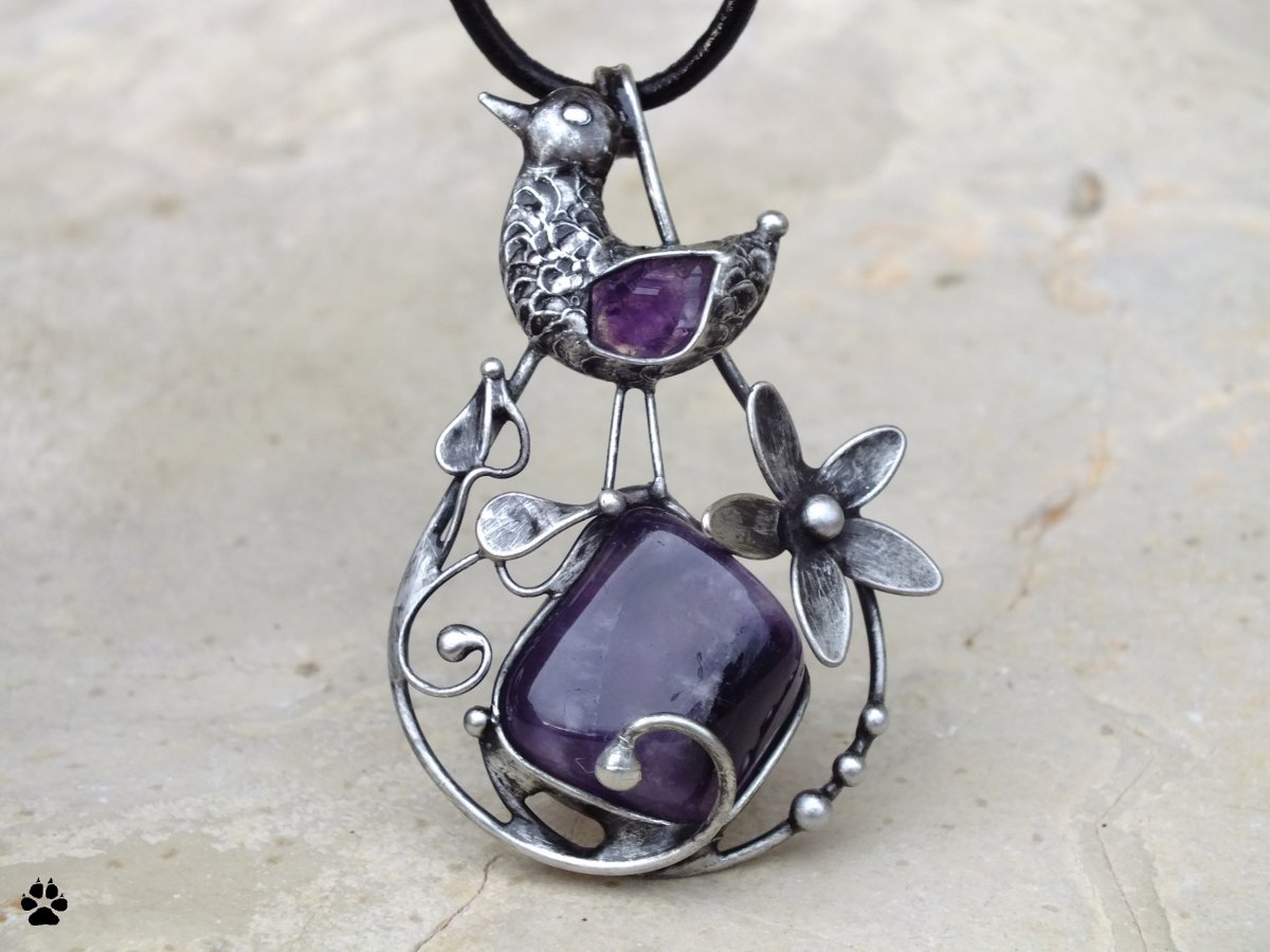 Zpívám pro tebe - náhrdelník s ametystem