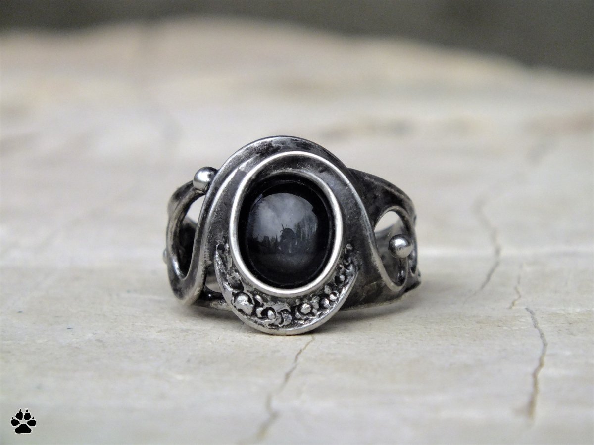 Skrytá hvězda - cínovaný prsten 