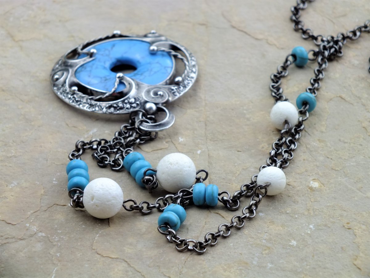 Amulet štěstí s tyrkenitem