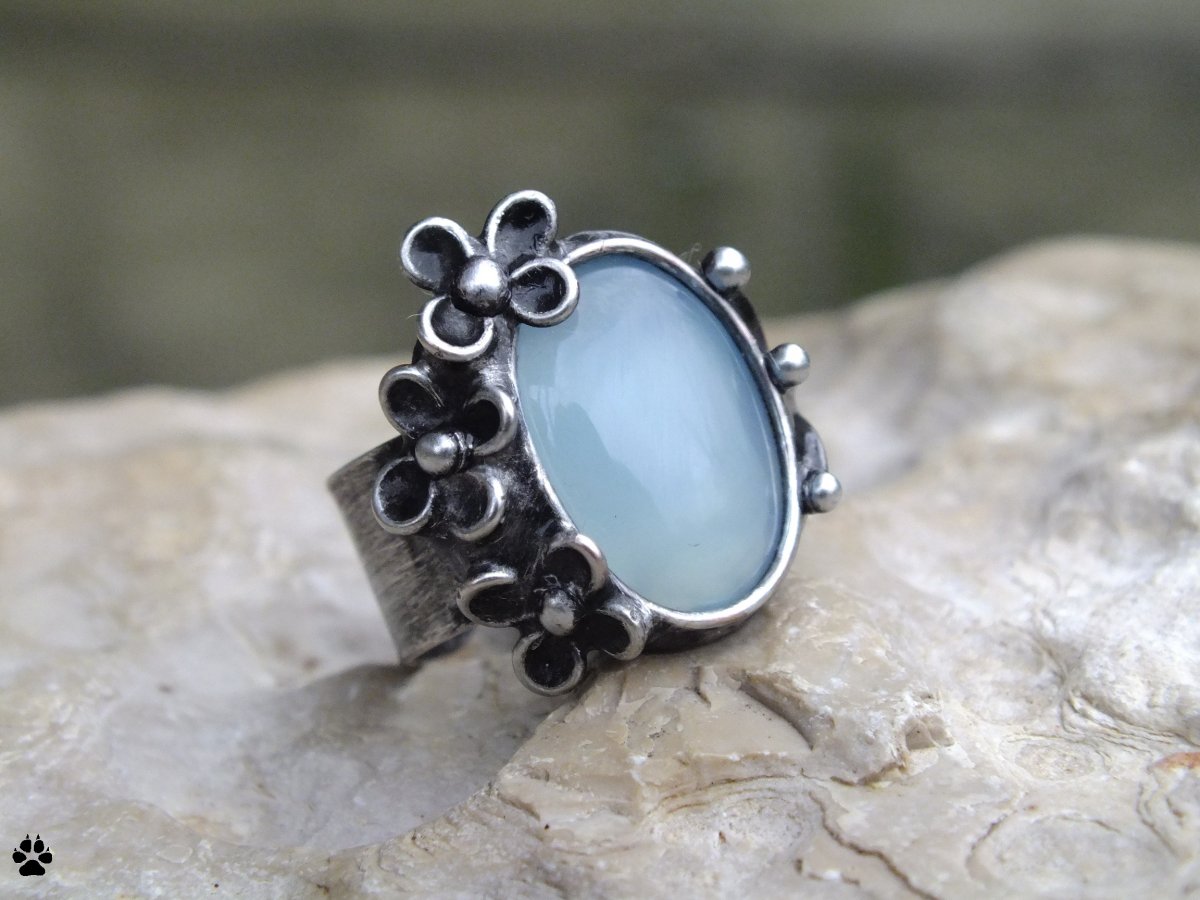 Studánka - prsten s chalcedonem