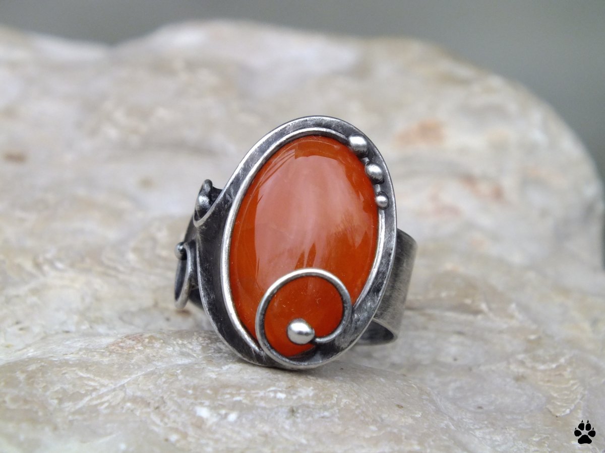 Kalahari - prsten s karneolem