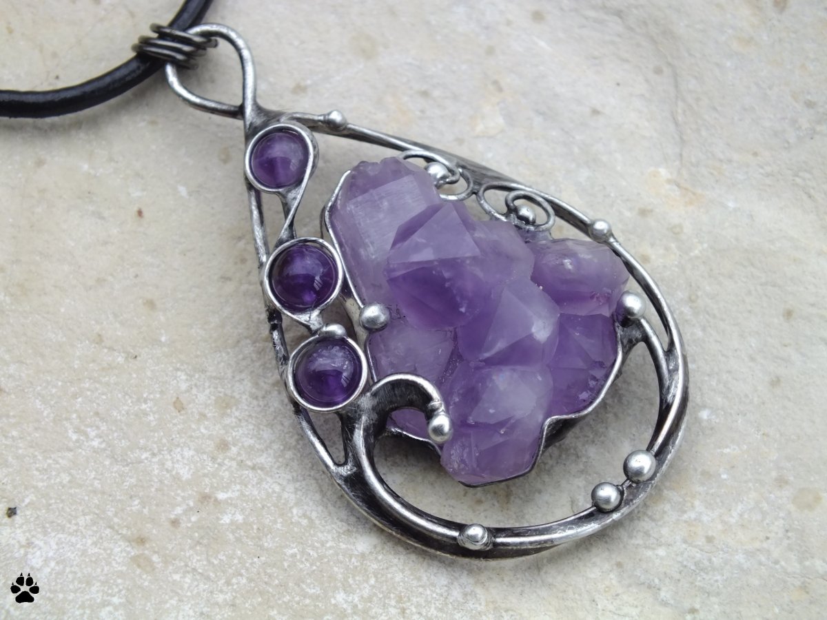 K2 - náhrdelník s ametysty