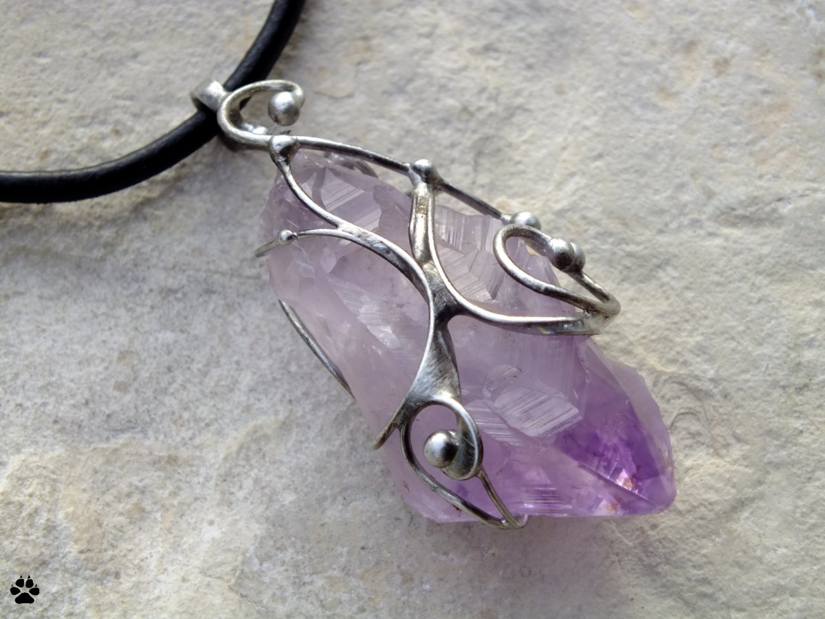 Ametystová špice - náhrdelník