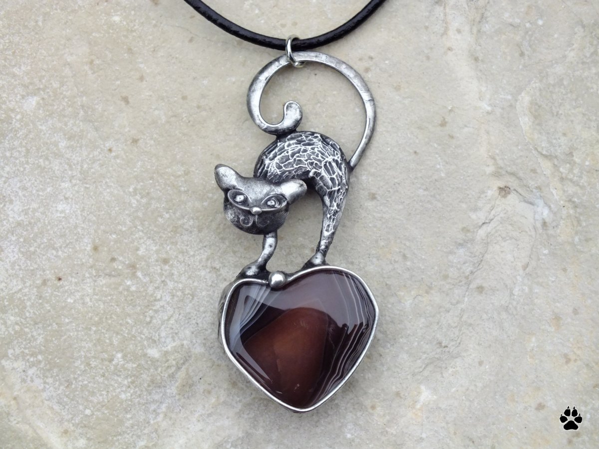 Míca - náhrdelník s achátem 