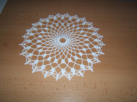 Háčkovaná dečka do lapače snů, 25 cm