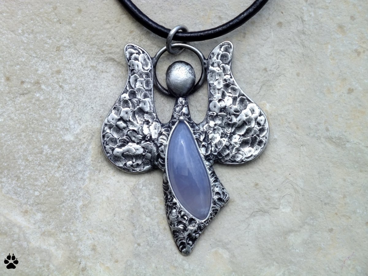 Modrý andělíček - chalcedon 