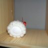 Háčkovaná ovečka - obal na velikonoční vejce