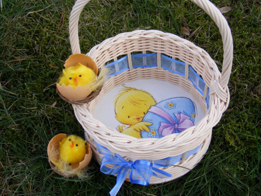 Košíček na 10 vajíček - kuřátko