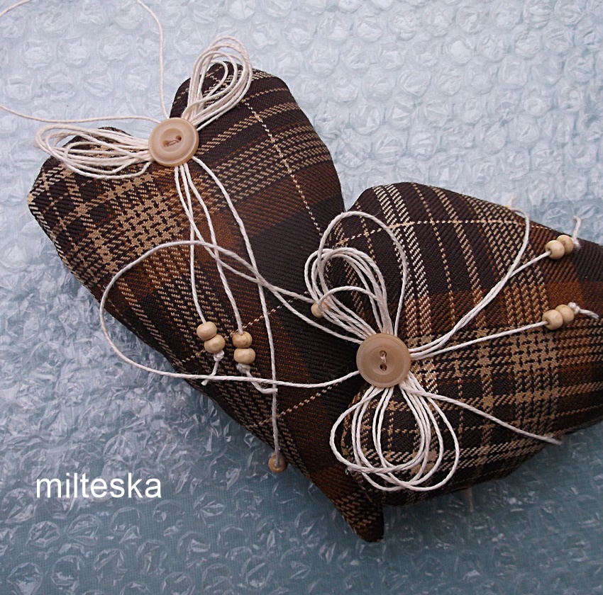 dekorační srdíčko s levandulí