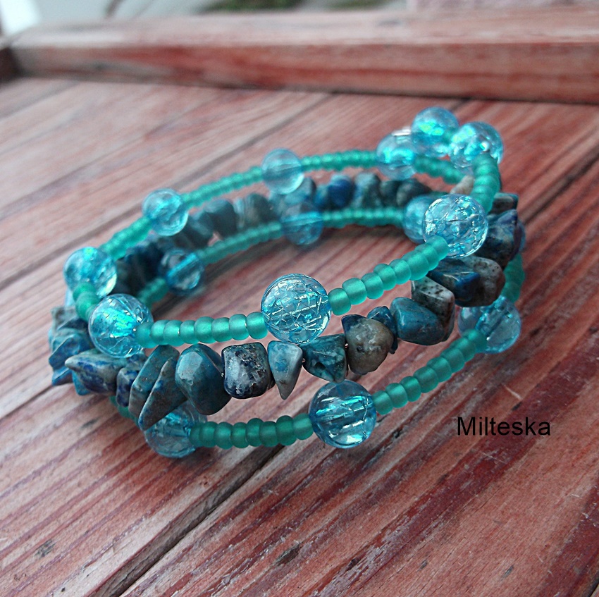 náramek- modrý+sodalit