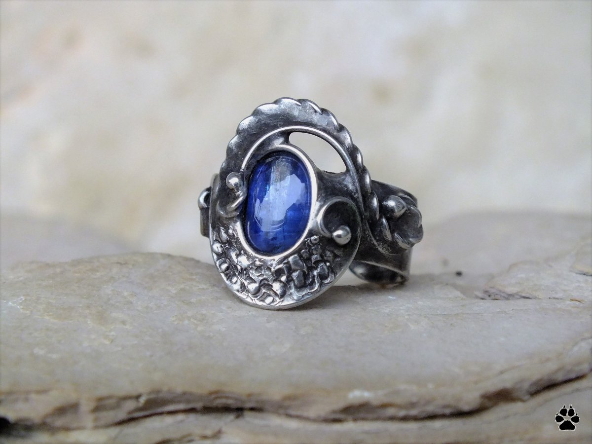 Cínovaný prsten KIARA s kyanitem