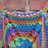 Háčkovaný top Mayan mandala