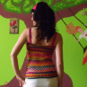 Háčkovaný tribal top FEMINITY