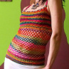 Háčkovaný tribal top FEMINITY