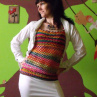 Háčkovaný tribal top FEMINITY