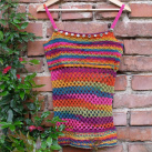 Háčkovaný tribal top FEMINITY