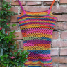 Háčkovaný tribal top FEMINITY
