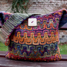 Háčkovaná taška V RYTMU SRDCE - na objednávku