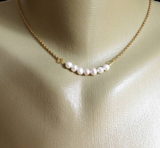 Náhrdelník - Krása bílých perliček