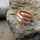 Prsten -Měděný gravírovaný-NOVINKA-užší