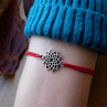 Náramek -Ochranný červený-mandala