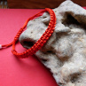 Náramek Kabbalah červený pletený
