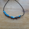 Náramek - Nerez, larimar