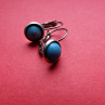 Naušnice Nerez mini lůžka,larimar