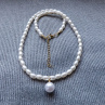 Náhrdelník  bílé perly Swarovski