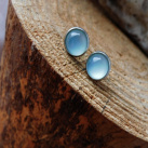 Naušnice -pecky,nerez,pryskyřice