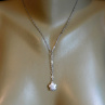 Náhrdelník-  nerez s keshi perlou