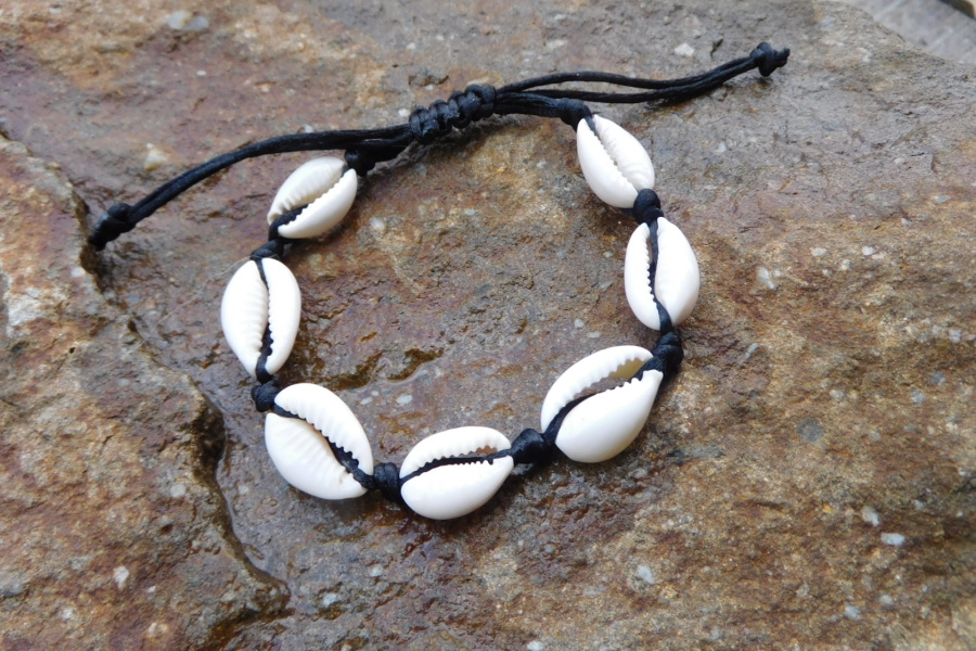 Náramek - Přírodní mušle na ruku