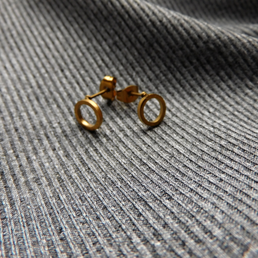 Naušnice -Nerez- karmička, napichovátka, zlatá