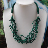 Náhrdelník  zelený  součkový