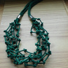 Náhrdelník  zelený  součkový