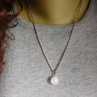Náhrdelník   - nerezový řetízek s polodrahokamy