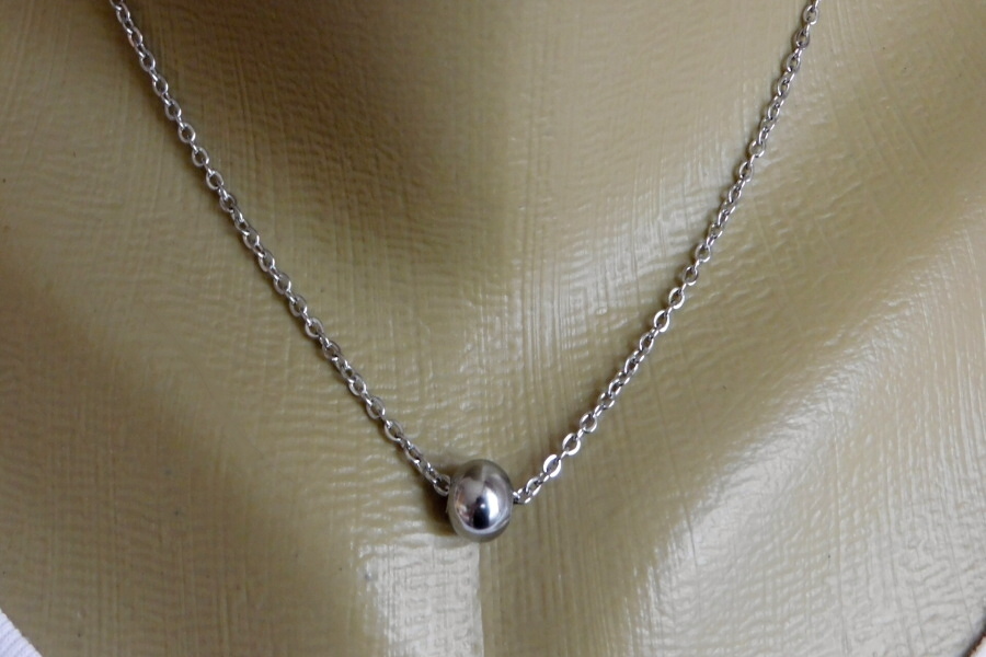 Náhrdelník - Nerezová kulička