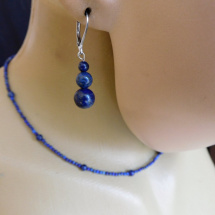 Naušnice -Lapis-lazuli