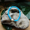 Náramek - *Larimar, perla, nerez*