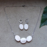 Naušnice -Bílá perleť