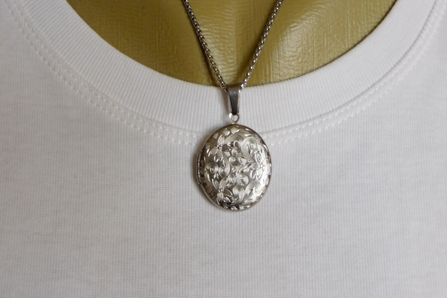 Přívěšek - Nerezový medailonek na fotku