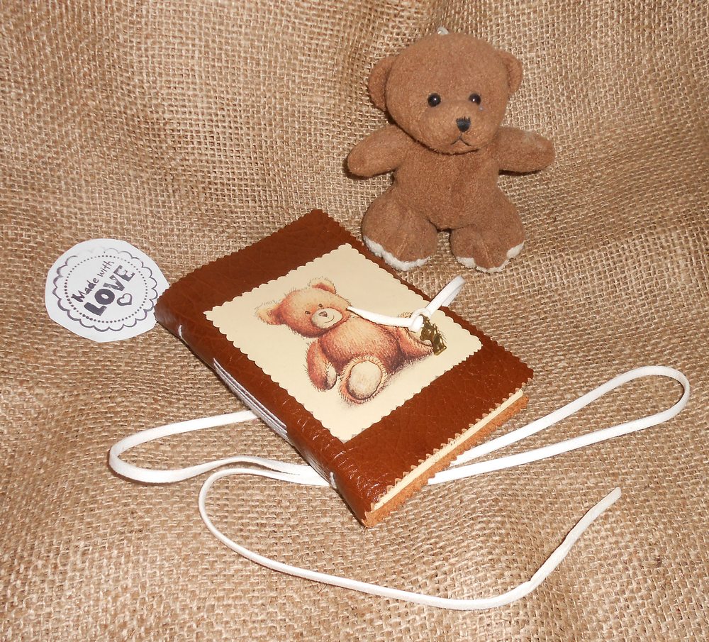 Kožený deníček Medvídek