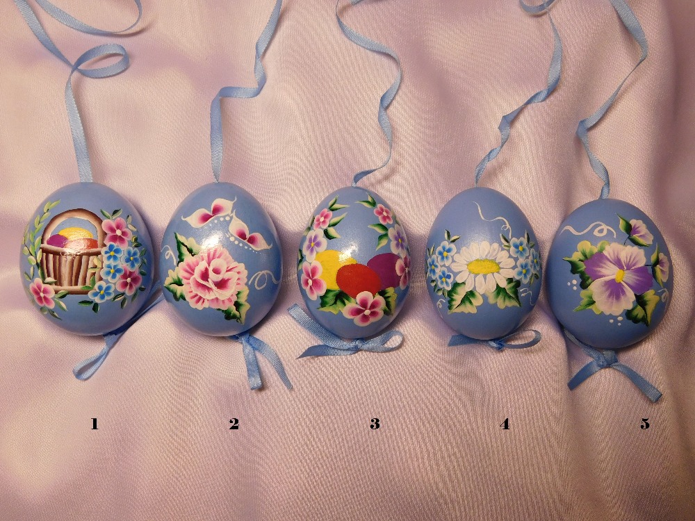 Kraslice malovaná technikou One Stroke