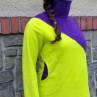 Mikina ,,Neon Green&Purple"