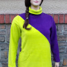 Mikina ,,Neon Green&Purple"