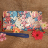 Pestrobarevná peněženka - květy
