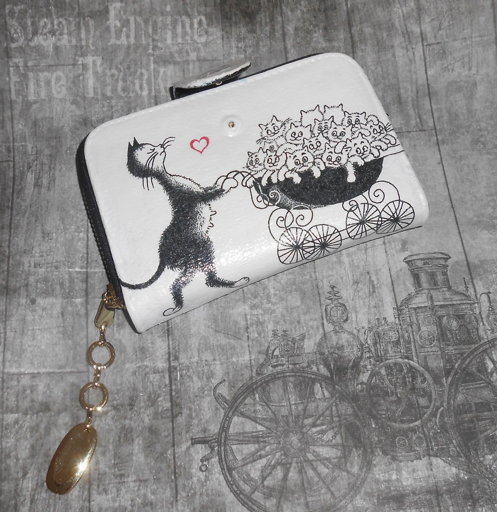 Peněženka - kočičí máma