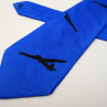 Tmavší modrá hedvábná kravata s letadly 12193068